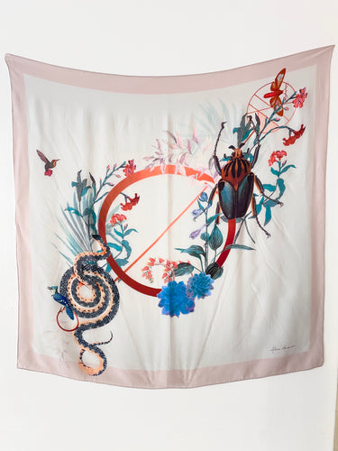 SAMPLE SALE: Large Beetle silk scarf