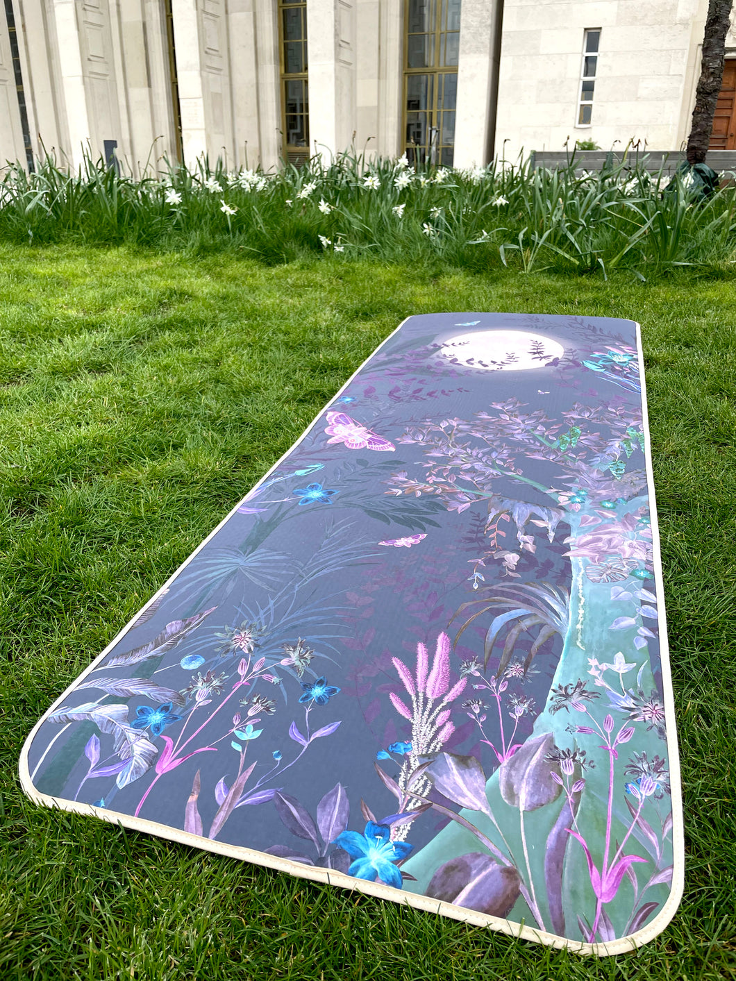 The 'Enchanted forest' print yoga mat for pilates, yoga and relaxation –  Alice Acreman Silks